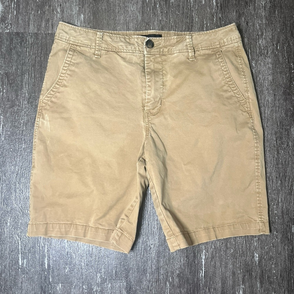 Aeropostale Shorts Men's Size 32 Beige Tan‎ Khaki Casual Chino 9 In Inseam